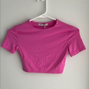 Zara Pink Crop Top